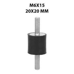 t.b.t. per lavatrici, ammortizzatore con filettatura M6x15, 20x20 mm.