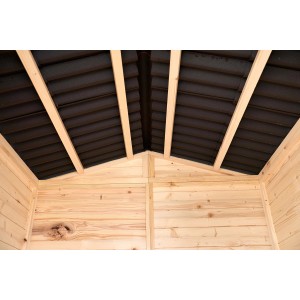 Casetta da giardino in legno sp 16 mm H204xL180xP187 cm