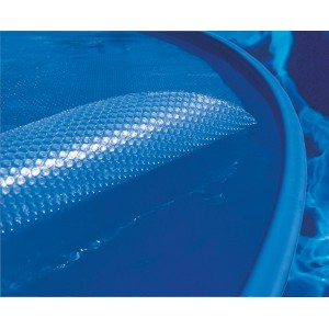Telo solare Summer Fun per piscina rotonda, Ø 350-360 cm, blu. Copertura solare per ritenzione del calore e protezione dallo sporco.