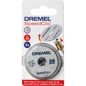 Dremel EZ SpeedClic disco da taglio per metallo, confezione da 5 per miniutensili.
