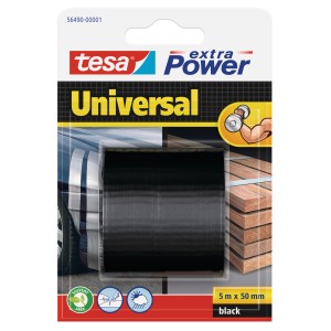 Nastro adesivo universale Tesa extra Power, nero, 5m x 50mm.