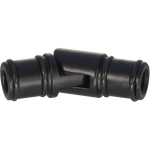 Connettore nero per sistemi di binari per tende t.b.t.