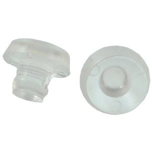 t.b.t. per bastoni per tende a vetro, trasparente.