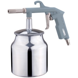 Pistola sabbiatrice ABAC con contenitore, accessorio per compressori.