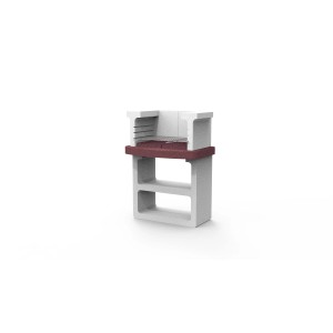 Barbecue in muratura con ripiani. Ideale per il giardino.