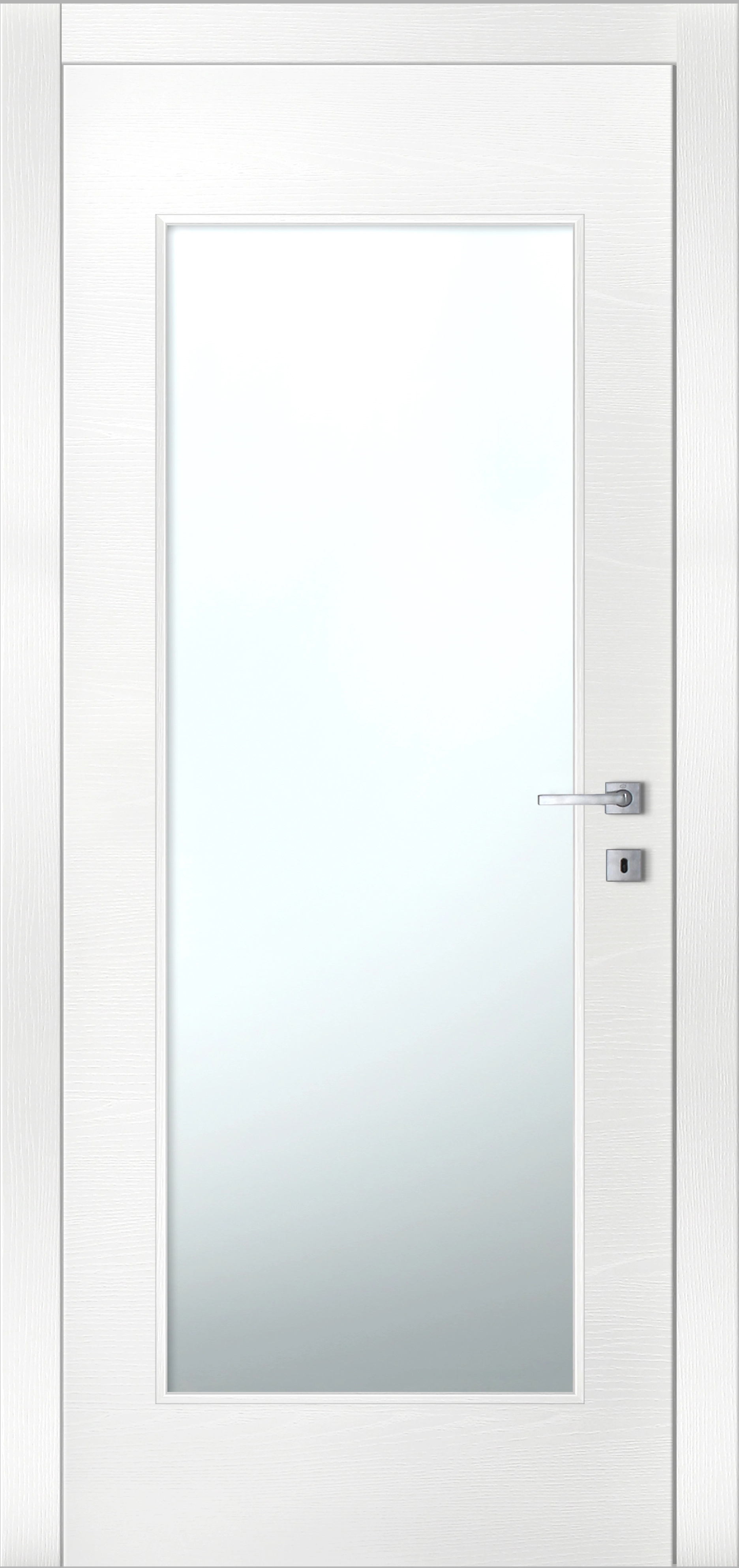 PORTA ARIANNA REVERSIBILE FRASSINO BIANCO, BATTENTE, 90X210 CM, PORTE,  FINESTRE E SCALE - Ottimax