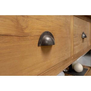 Mobile bagno in teak naturale Margaux 3 cassetti