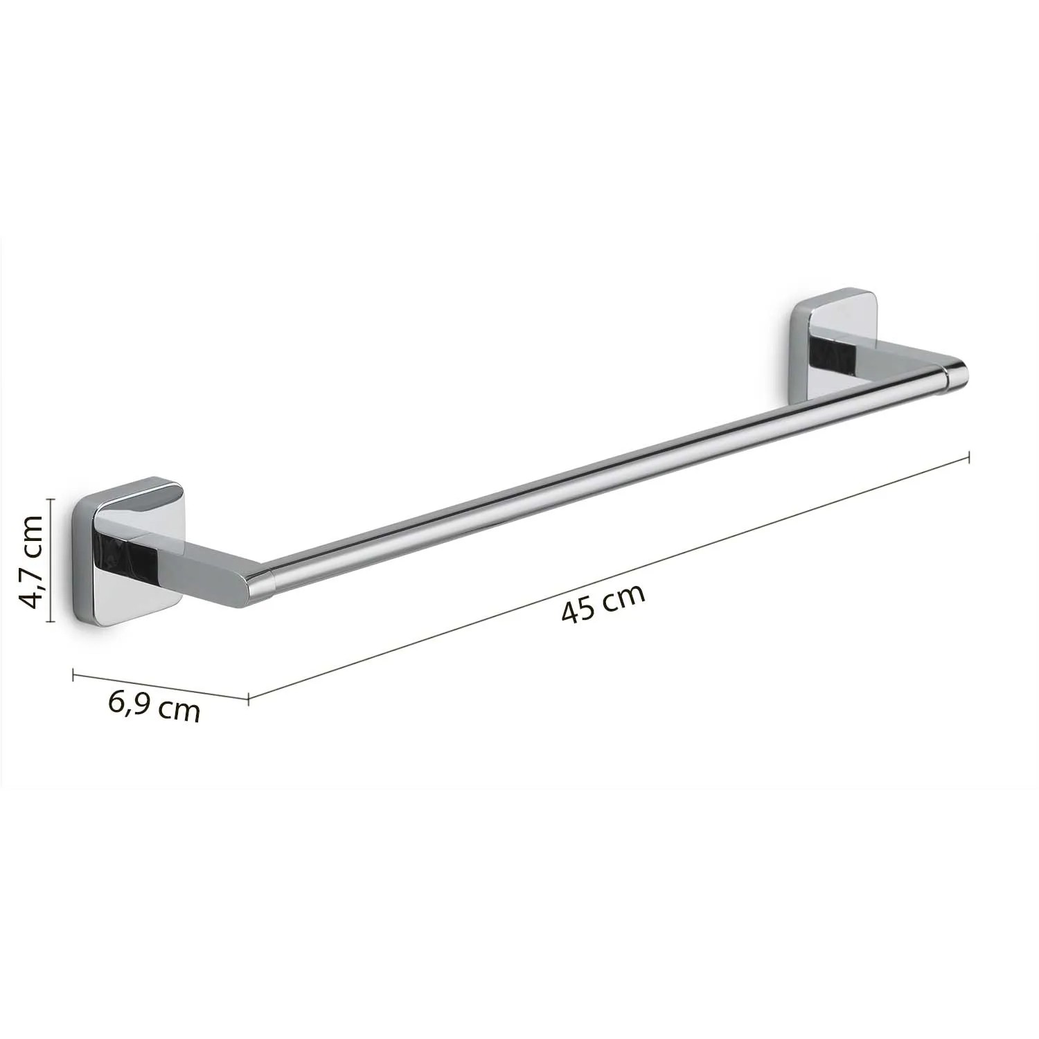 t.b.t. Porta asciugamani, 45cm, cromo