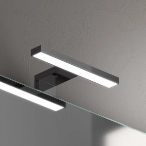 Moderna lampada da parete a LED per specchio da bagno.