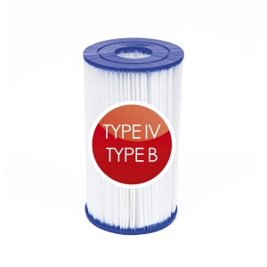 Cartuccia filtro t.b.t. tipo IV/B per piscine.