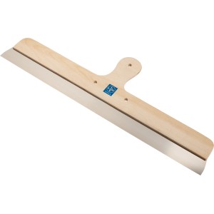 Spatola LUX in acciaio inox, 60 cm, per lavori di muratura e piastrellatura.