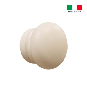 Pomolo mobili faggio laccato Ø 43 mm bianco