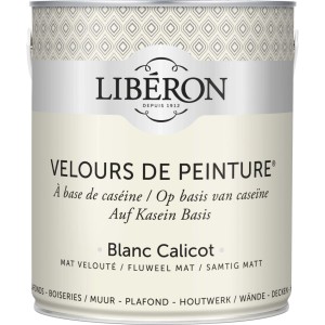 Idropittura lavabile Velours de Peinture Liberon Blanc Calicot 2,5 L