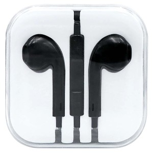 Cuffie t.b.t. nere in confezione trasparente.