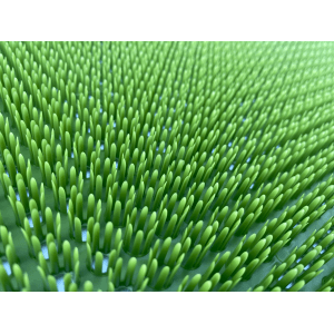 Tappeto da cucina t.b.t. verde con texture a nodi, ideale come zerbino o tappeto.