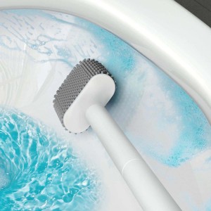 Porta scopino Buddy in plastica bianco