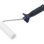 Rullo in schiuma LUX, 10 cm, con impugnatura morbida 2K concava in nero e blu. Ideale per verniciare.
