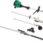 Set tagliasiepi a benzina 3in1 CMI: accessori tagliasiepi, potatore e decespugliatore.
