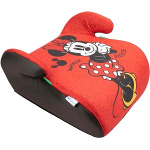 Seggiolino auto t.b.t. con motivo Minnie Mouse per bambini, rosso/nero.