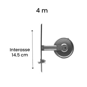 Avvolgitore tapparelle incasso zincato interasse 145 mm 4 m