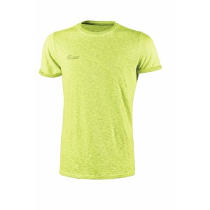 T-shirt t.b.t. giallo-verde chiaro per abbigliamento da lavoro.