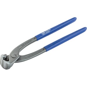 LUX Tenaglia per armature, 250 mm, con manico in plastica blu per torcere e tagliare fili.