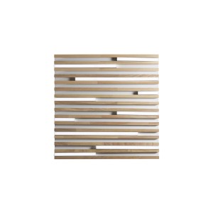 Plafoniera LED Kuma legno 40W CCT 2700/3200/4000K L50x50xH5,2 cm bianca