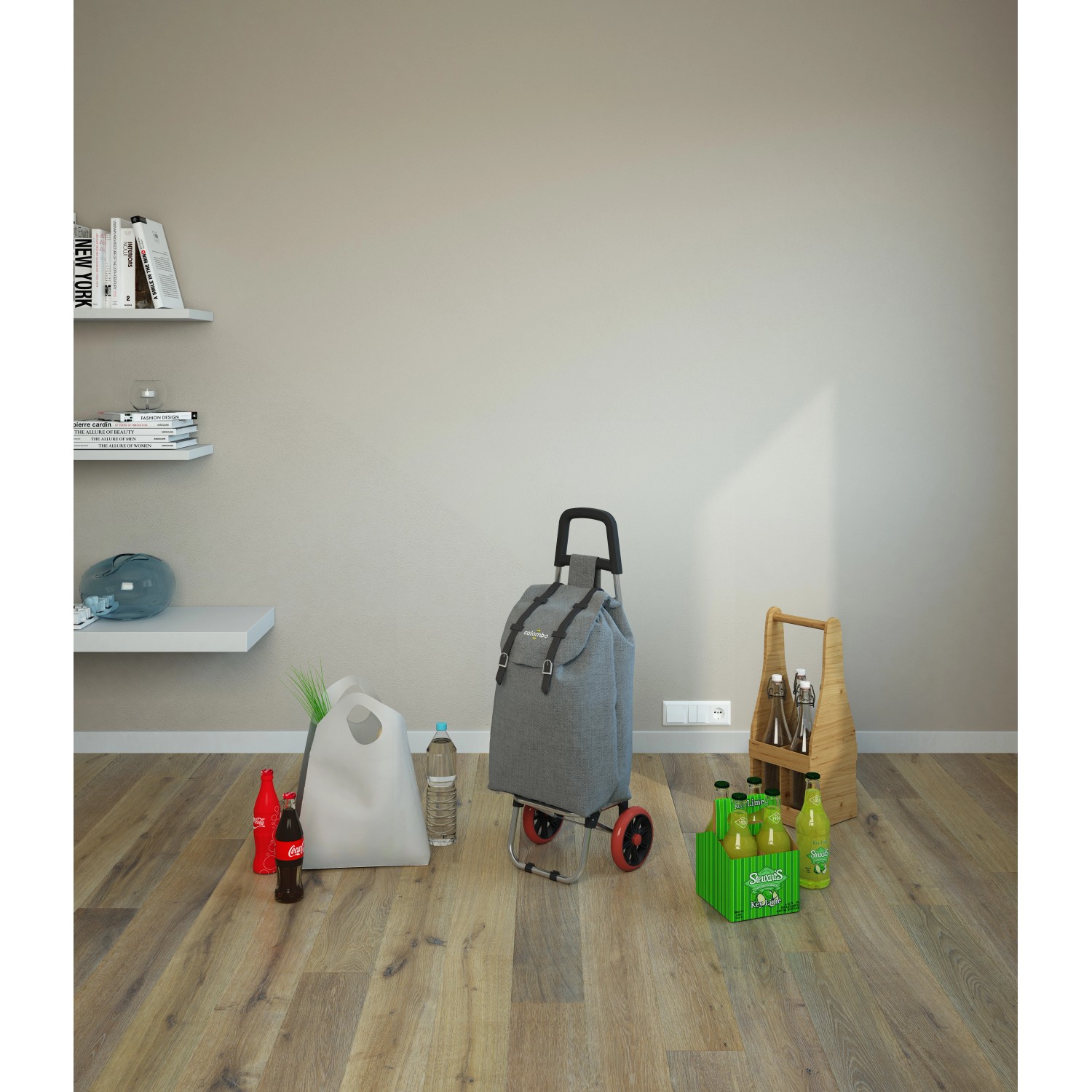 Carrello spesa Colombo Smart 40 l blu