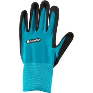 Guanto da piantagione e per terreno Gardena taglia L in turchese e nero.