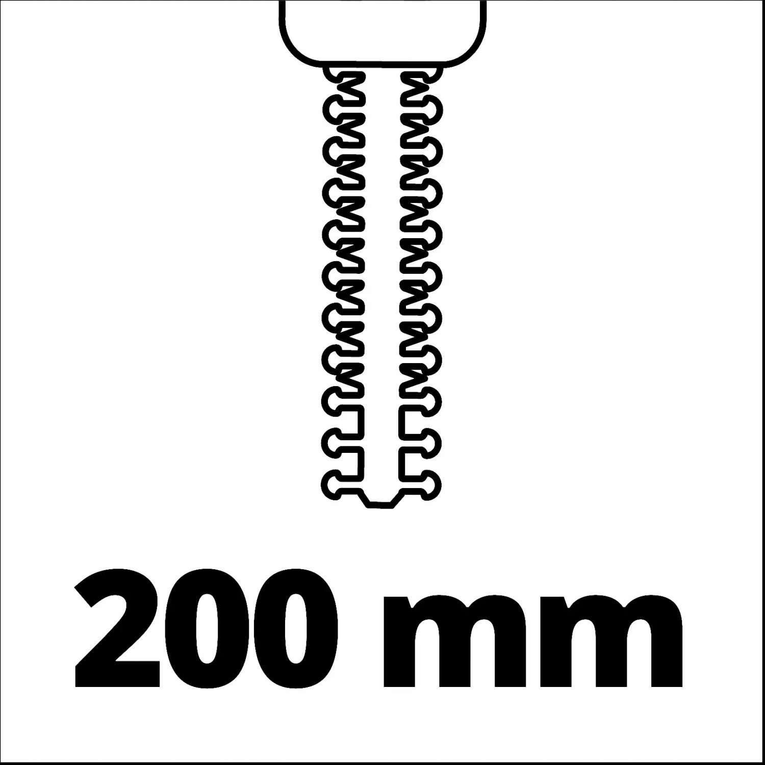 Lama (200mm) per cesoie a batteria per erba e arbusti Einhell GE-CG 18/100 Li T-Solo.