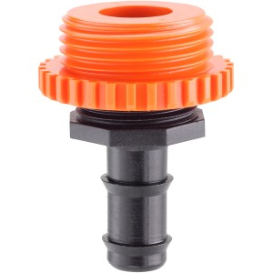 t.b.t. per microirrigazione, connettore arancione con raccordo nero.