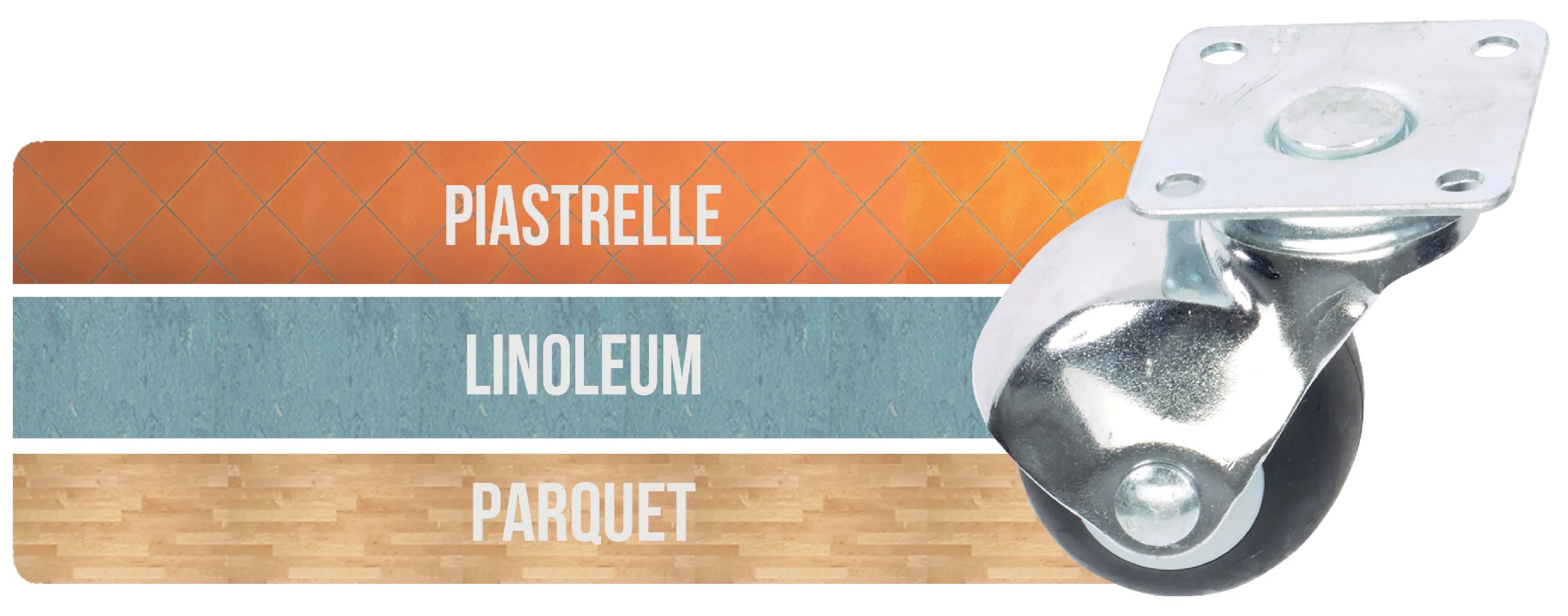 Ruota Con Piastra Rotante 50 X 56 X 40 Mm Acquista Da OBI - Foto 3