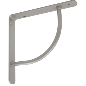 Mensola angolare argentata per montaggio a parete, Categoria: Mensole e reggimensole.