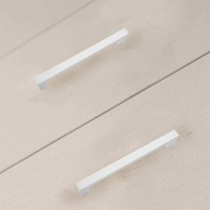 Set 2 maniglie interasse 128 mm bianco opaco