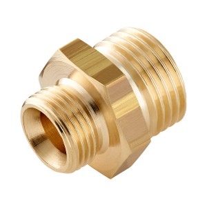 Raccordo riduttore LUX in ottone, da 16,7 mm a 21 mm, per accessori compressore.