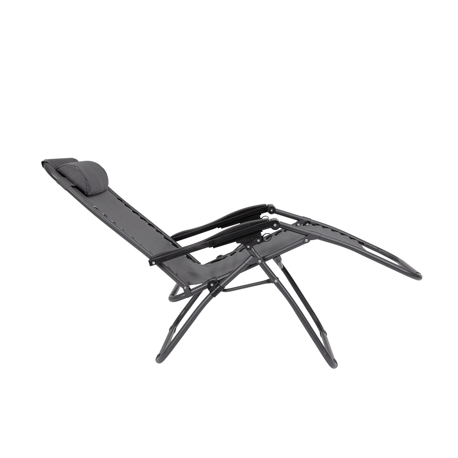 Sdraio antracite Yes Santana, sedia da giardino regolabile per ore di relax.