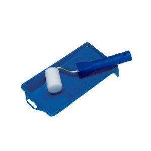 Set per verniciatura LUX, 3 pezzi: vaschetta blu, rullo e manico. Ideale per verniciare.
