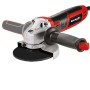 Smerigliatrice angolare Einhell TC-AG 115/1: Smerigliatrice rossa e nera con impugnatura supplementare.