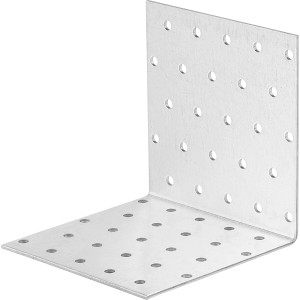 Staffa angolare zincata 100x100x100 mm per costruzioni in legno.