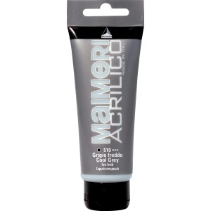 Maimeri Acrilico colore acrilico, tonalità Cool Grey, tubo.