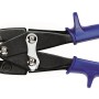 Cesoie per lamiera LUX Classic, 240 mm, taglio dritto con manico blu.