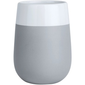 Wenko Porta spazzolino Malta, grigio e bianco, in ceramica.