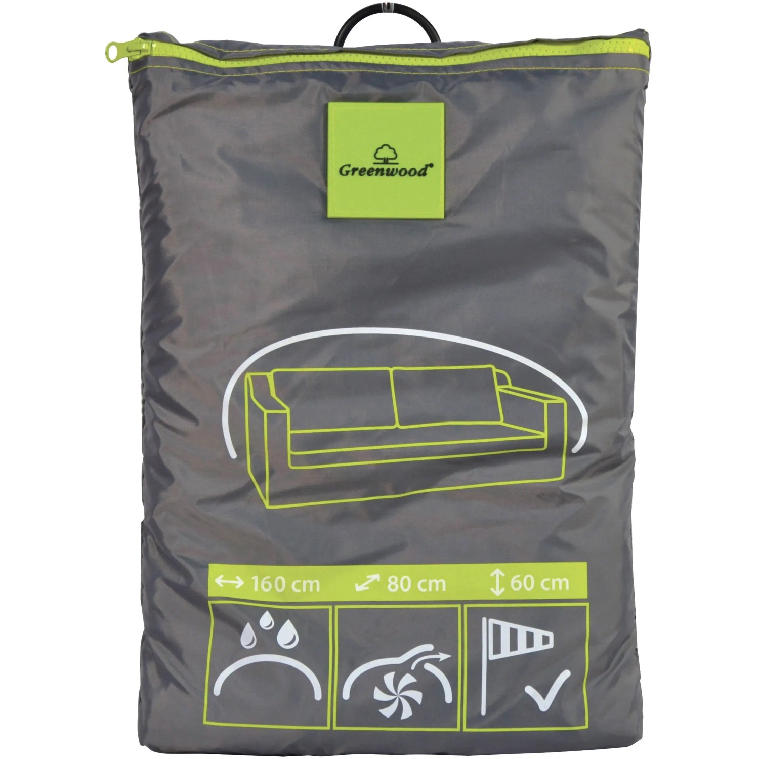 Copertura Rotonda Per Mobili Da Patio, Impermeabile E Resistente Ai Raggi UV, Diametro 274 Cm X Altezza 71 Cm, Colore Grigio Scuro, Con Cinghie Di Fissaggio E Maniglie, Protezione Da Pioggia E Sole