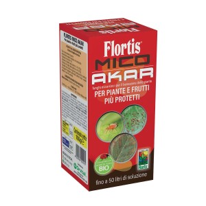 Confezione Flortis Mico Akar, antiparassitario biologico per piante.