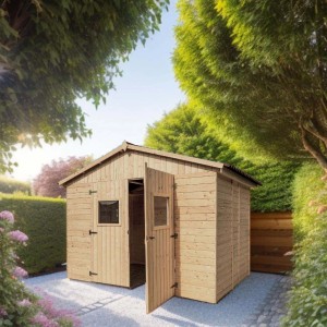 Casetta da giardino in legno sp 16 mm H226xL300xP220 cm