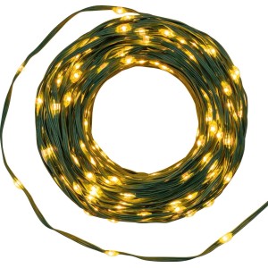 Catena luminosa da esterno avvolta, a luce bianca calda.