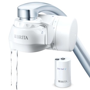 Filtro acqua Brita t.b.t. per rubinetto con cartuccia filtrante. Acqua potabile pulita direttamente dal rubinetto.