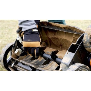 Worx Scarificatore a batteria WG855E.9: Dettaglio del rullo scarificatore.