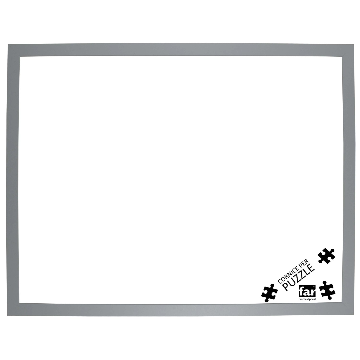 Bildershop-24 Cornice Per Puzzle PRIO 60x80 Cm - Alluminio Lucido, Adatta Per Puzzle Da 1000-1500 Pezzi