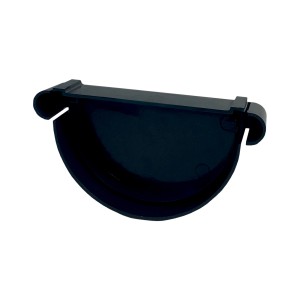 Grondaia in plastica t.b.t. blu scuro, primo piano.